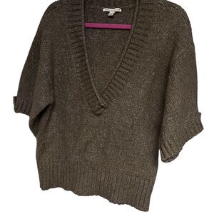 Carolyn Taylor Brown V-Neck Sweater